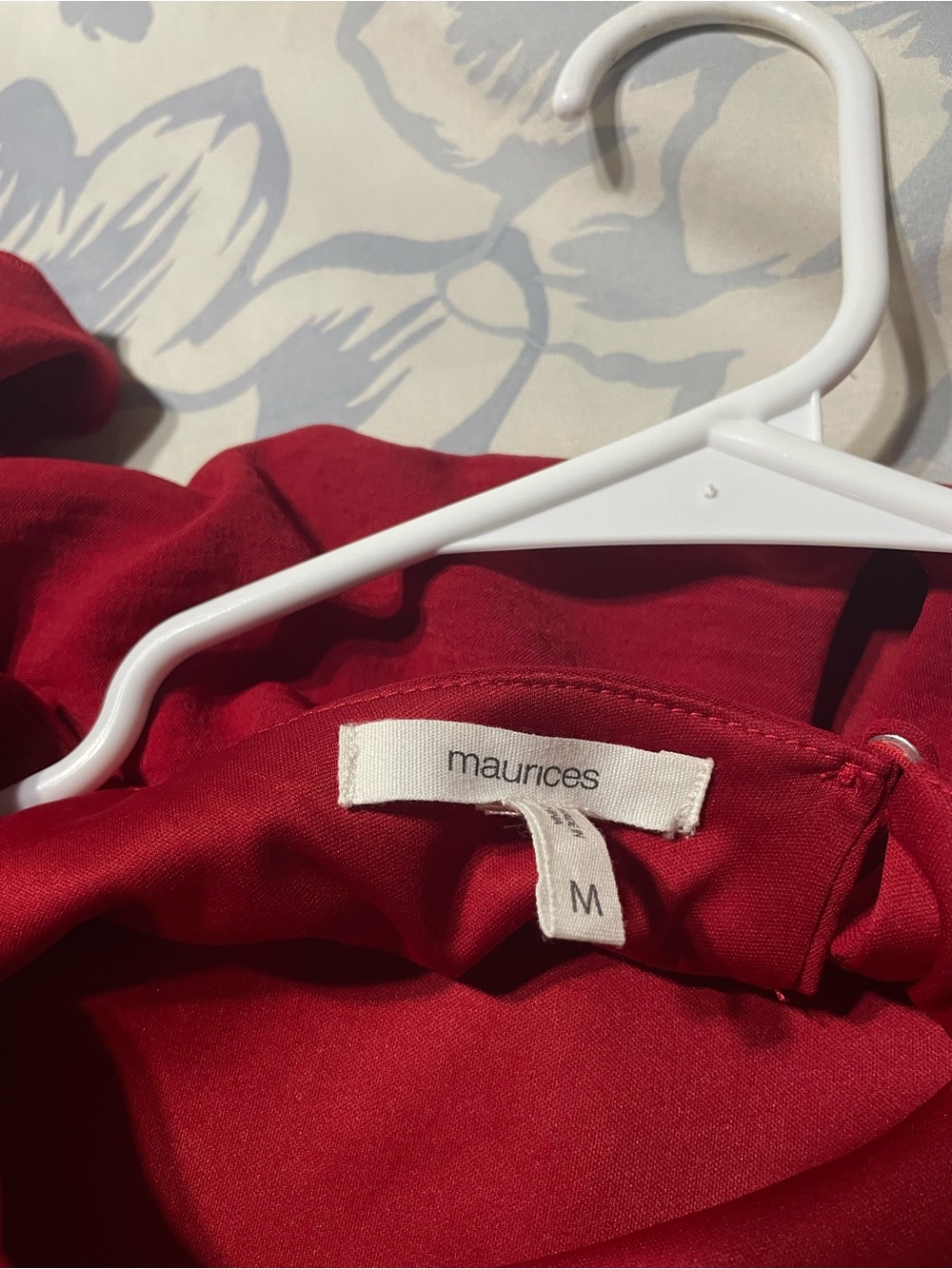 Maurices Red Ruffle-Sleeve Dress - Picture 2 of 2
